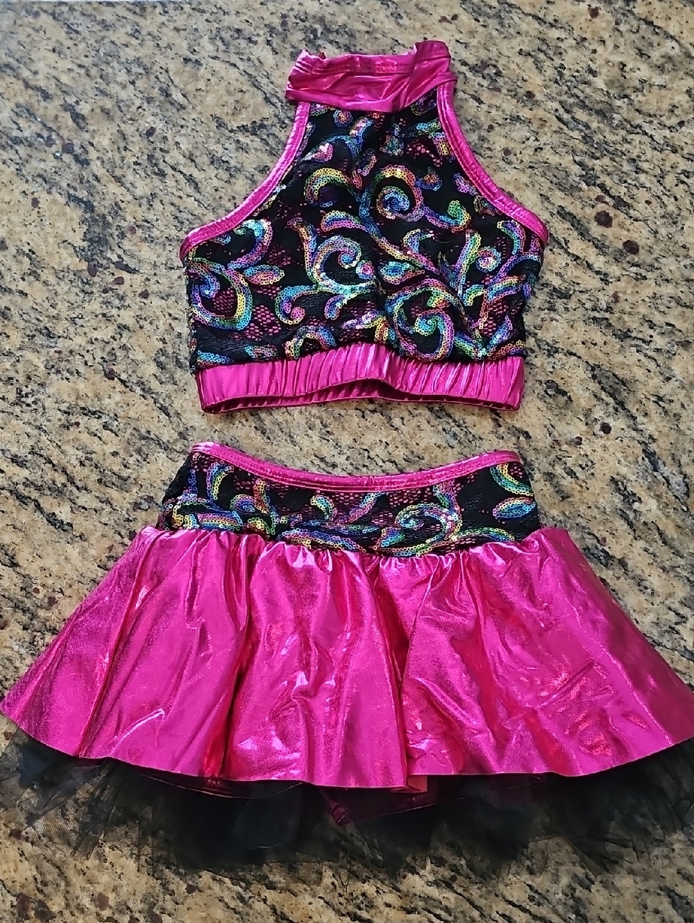 Pink/Black Tap/jazz Costume